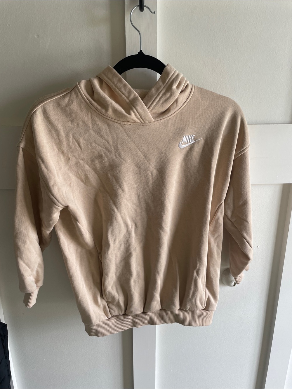Nike Beige/Tan Hooded Pullover Sweatshirt